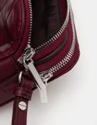 CALVIN KLEIN чанта crossbody дамска от имитация на кожа бордо LV04F3328G