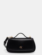 CALVIN KLEIN чанта crossbody дамска от имитация на кожа черна LV04F3679G