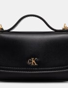 CALVIN KLEIN чанта crossbody дамска от имитация на кожа черна LV04F3679G