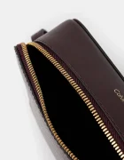 CALVIN KLEIN чанта crossbody дамска от имитация на кожа кафява LV04F3268G