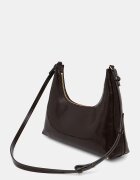 CALVIN KLEIN чанта crossbody дамска от имитация на кожа кафява LV04F3737G
