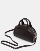 CALVIN KLEIN чанта crossbody дамска от имитация на кожа кафява LV04F3895G
