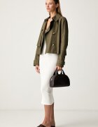 CALVIN KLEIN чанта crossbody дамска от имитация на кожа кафява LV04F3895G