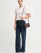 CALVIN KLEIN чанта crossbody дамска от имитация на кожа виолетова LV04F3220G