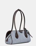 CALVIN KLEIN чанта дамска от деним синя LV04F3830G