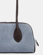 CALVIN KLEIN чанта дамска от деним синя LV04F3830G