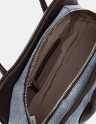 CALVIN KLEIN чанта дамска от деним синя LV04F3830G