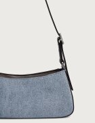 CALVIN KLEIN чанта дамска от деним синя LV04F3883G