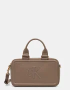 CALVIN KLEIN чанта дамска от имитация на кожа бежова LV04F3411G