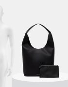 CALVIN KLEIN чанта дамска от имитация на кожа черна LV04F3596G