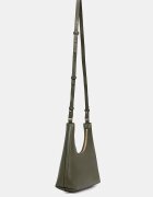 CALVIN KLEIN чанта дамска от имитация на кожа зелена LV04F3272G