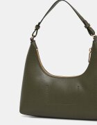 CALVIN KLEIN чанта дамска от имитация на кожа зелена LV04F3272G