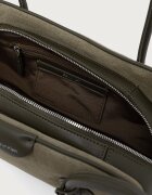 CALVIN KLEIN чанта дамска от велур зелена LV04F3888G