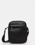 CALVIN KLEIN чанта през рамо мъжка от имитация на кожа черна LV04D3160G