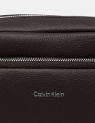 CALVIN KLEIN чанта през рамо мъжка от имитация на кожа кафява LV04D3159G