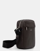 CALVIN KLEIN чанта през рамо мъжка от имитация на кожа кафява LV04D3160G