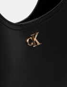 CALVIN KLEIN чанта тип хобо дамска от имитация на кожа черна LV04F3522G