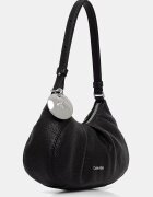 CALVIN KLEIN чанта тип хобо дамска от имитация на кожа черна LV04F3554G
