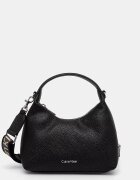 CALVIN KLEIN чанта тип хобо дамска от имитация на кожа черна LV04F3892G
