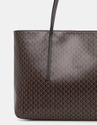 CALVIN KLEIN чанта tote дамска от имитация на кожа кафява LV04F3266G