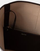 CALVIN KLEIN чанта tote дамска от имитация на кожа кафява LV04F3266G