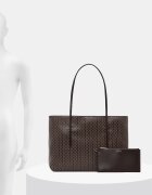 CALVIN KLEIN чанта tote дамска от имитация на кожа кафява LV04F3266G