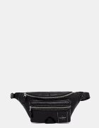CALVIN KLEIN чанта за кръста мъжка от имитация на кожа черна LV04D3427G