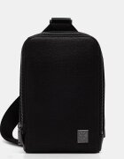 CALVIN KLEIN чанта за врата мъжка от имитация на кожа черна LV04D3292G