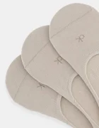 CALVIN KLEIN Чорапи (3 чифта) в бежово 701234367