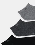 CALVIN KLEIN чорапи мъжки с памук 3 броя сиви 701234366
