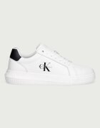 CALVIN KLEIN CHUNKY CUPSOLE MONO LTH маратонки мъжки от кожа бели YM0YM01317