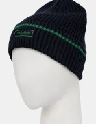 CALVIN KLEIN Детска шапка с вълна в тъмносиньо LV04D8054G