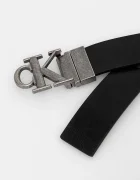 CALVIN KLEIN двустранен колан мъжки от кожа черен LV04D7049G