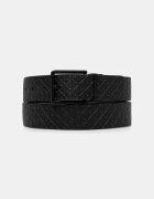 CALVIN KLEIN двустранен колан мъжки от кожа черен LV04D7063G