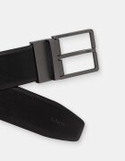 CALVIN KLEIN двустранен колан мъжки от кожа черен LV04D7147G