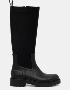 CALVIN KLEIN Гумени ботуши HIGH RAINBOOT NEOPRENE в черно YW0YW02002