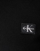 CALVIN KLEIN JEANS блуза с дълги ръкави дамска от памук с еластан черна LV047H203G
