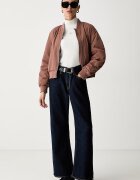 CALVIN KLEIN JEANS блуза с дълги ръкави дамска с памук сива LV047D203G