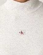 CALVIN KLEIN JEANS блуза с дълги ръкави дамска с памук сива LV047D203G