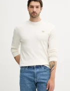 CALVIN KLEIN JEANS блуза с дълги ръкави мъжка памучна бежова LV040EM217
