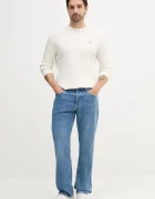 CALVIN KLEIN JEANS блуза с дълги ръкави мъжка памучна бежова LV040EM217