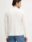 CALVIN KLEIN JEANS блуза с дълги ръкави мъжка памучна бежова LV040EM217