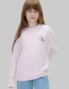 CALVIN KLEIN JEANS блуза с дълги ръкави за деца от памук виолетова LVCKTJA17U