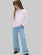 CALVIN KLEIN JEANS блуза с дълги ръкави за деца от памук виолетова LVCKTJA17U