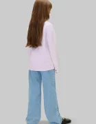 CALVIN KLEIN JEANS блуза с дълги ръкави за деца от памук виолетова LVCKTJA17U