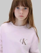 CALVIN KLEIN JEANS блуза с дълги ръкави за деца от памук виолетова LVCKTJA17U