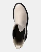 CALVIN KLEIN JEANS Боти челси от набук FLATFORM CHELSEA BOOT MG NB в бежово с платформа YW0YW01684