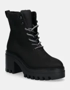 CALVIN KLEIN JEANS Боти CHUNKY HEELED ZIP BOOT LTH