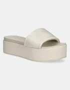 CALVIN KLEIN JEANS Чехли FLATFORM SANDAL SLIDE IN NYLON