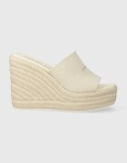 CALVIN KLEIN JEANS Чехли SLIDE WEDGE ROPE SANDAL ML BTW